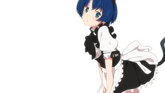 Anime dress blush blue hair anime girls ano natsu de matteru 