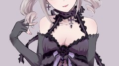 Anime dress Cinderella anime girls gray hair idolmaster 