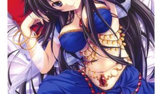 Anime dress cleavage no bra