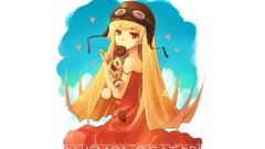 Anime dress fangs vampire donuts red eyes helmets blondes 