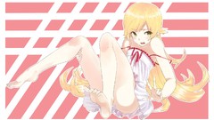 Anime dress fangs Vampires blondes blush long hair anime girls 