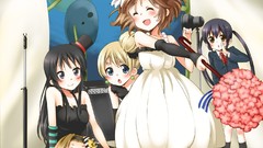 Anime dress hats blondes blush brunettes akiyama mio k - on 