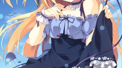 Anime dress hats skies