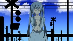 Anime dress hatsune miku vocaloid twintails