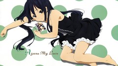 Anime dress k - on black hair nakano azusa twintails