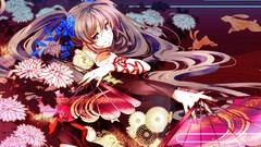 Anime dress long hair