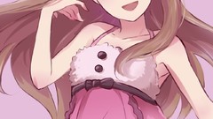 Anime dress long hair anime girls brunettes idolmaster minase 