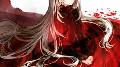 Anime dress long hair Anna