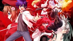 Anime dress long hair school uniforms short hair