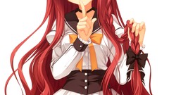 Anime dress long hair seifuku muririn riots Yarai Miu