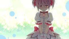 Anime dress short hair mahou shoujo madoka magica kaname madoka