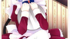 Anime dress skirts blush short hair duplicate Natsume