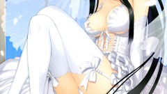 Anime dress wedding stockings tony taka cleavage panties thigh 