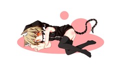 Anime dress white background circles hoodies blondes blush 