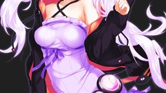 Anime dress white hair skirts long hair anime girls vocaloid 