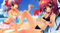 Anime drinks anime girls nanao naru bikini swimsuits