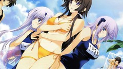 Anime eclipse Beaches anime girls muv-luv bikini beach girls