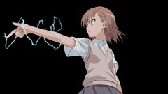 Anime electricity anime girls school uniforms misaka mikoto 