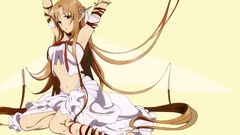 Anime elves long hair sword art online Simple Background