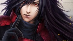 Anime evil red eyes handsome sharingan black hair naruto 