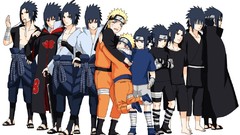 Anime Evolution uchiha sasuke uzumaki naruto naruto shippuden