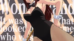 Anime fairy tail bunny suit bunny ears Scarlet Erza