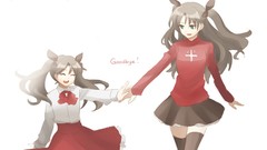 Anime fate stay night tohsaka rin fate series Simple Background