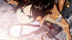 Anime fight shingeki no kyojin eren jaeger anime boys