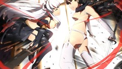 Anime fight Swords anime girls girls with swords