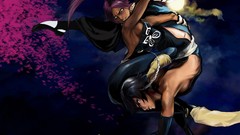 Anime Fighting bleach shihouin yoruichi flower petals Soifon