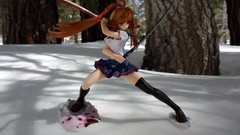 Anime figurines anime girls school uniforms toys (children) PVC 