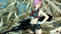 Anime figurines anime girls toys (children) PVC Shuraki Trinity 