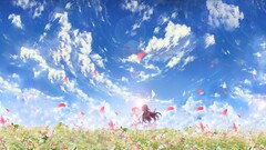 Anime Flowers clouds