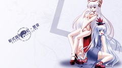 Anime fujiwara no mokou touhou kamishirasawa keine