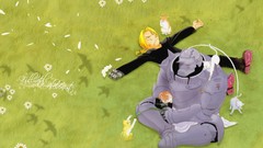 Anime fullmetal alchemist elric edward Elric Alphonse Full 