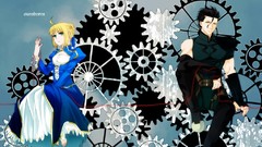 Anime gears saber Lancer anime girls fate stay night fate 