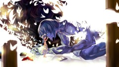 Anime giant blue hair braids magi the labyrinth of magic anime 