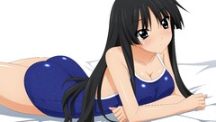 Anime girls akiyama mio k - on school swimsuits