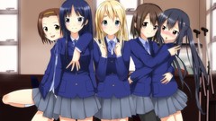 Anime girls akiyama mio pantyhose k - on seifuku nakano azusa 