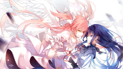 Anime girls angels wings