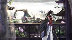 anime girls animal ears long hair dark hair nekomimi fantasy art