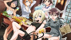 Anime girls animal ears strike witches miyafuji yoshika erica 