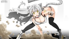 Anime girls animal ears tails cleavage