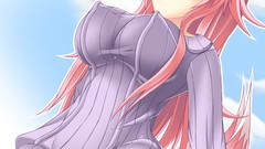 Anime girls animal ears thigh highs huge boobs nipples through 