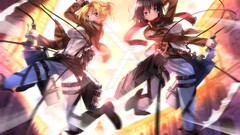 anime girls Anime blonde dark hair