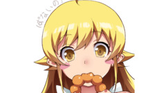 anime girls Anime blonde oshino shinobu monogatari-series face