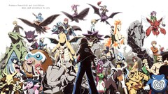 anime girls Anime Pokémon creature group of women anime men