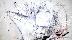 Anime girls artwork sketches