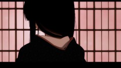 anime girls back geisha kimono