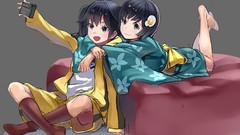 Anime girls bakemonogatari araragi karen Japanese clothes 